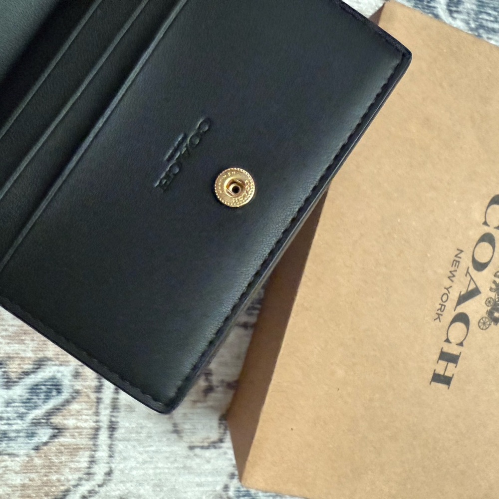Coach Black and Gold Wallet - Picture 6 of 6